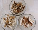 食物繊維たっぷり！3種のきのこご飯作り方1写真