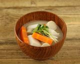 「噛む」ことを意識！根菜の白味噌汁作り方5写真