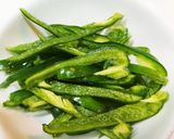 ピーマンと塩昆布のおひたし作り方1写真