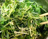 簡単栄養たっぷり 豆苗のお好み焼き作り方2写真