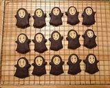 お化け型でカオナシクッキー作り方5写真