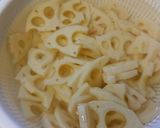 厚切りレンコンひじき。作り方1写真