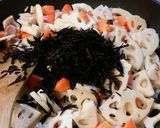 厚切りレンコンひじき。作り方8写真