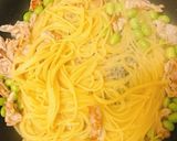 一人暮らしの茄子豚バラ麺つゆバターパスタ作り方6写真