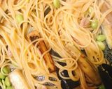 一人暮らしの茄子豚バラ麺つゆバターパスタ作り方8写真