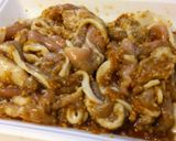 豚肉ニンニク焼き。作り方1写真