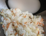 かき揚げ丼を装う干しえび混ぜご飯作り方3写真