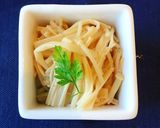 えのき　煎り酒　明太作り方1写真