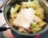 鶏もも肉、白菜、しめじのホワイトシチュー作り方12写真