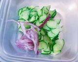 レンチン！彩り野菜と太秋柿のポテトサラダ作り方4写真