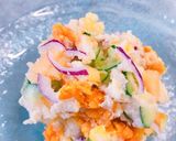 レンチン！彩り野菜と太秋柿のポテトサラダ作り方8写真