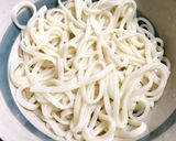 超楽々 風邪に体から温まるうどん作ります作り方1写真