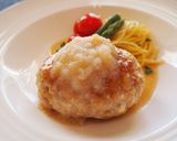 和風豆腐ハンバーグ 青じそ風味つゆがけ作り方6写真