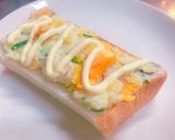朝食に！彩り野菜のポテトサラダ トースト作り方2写真