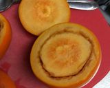 器も食べれちゃう柿がゴロゴロプリン作り方1写真