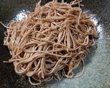 香味きのこのポタージュつけ汁と焼き蕎麦作り方7写真