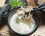 香味きのこのポタージュつけ汁と焼き蕎麦作り方9写真