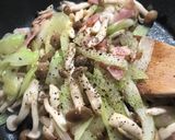 セロリとキノコの塩バター作り方6写真