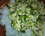 お味噌で☆かぶの葉とヘルシー鶏そぼろ丼作り方5写真