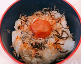 お湯だけ、塩こんぶおかか梅干のだし茶漬け作り方1写真