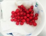 ぐみの実と大根の酢の物❤作り方1写真