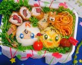 簡単♪『ばいきんまん』おにぎり弁当♡作り方17写真
