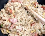 簡単リメイク★カレーチャーハン作り方6写真