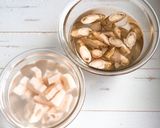 さつまいもニョッキの豆乳味噌スープ作り方4写真