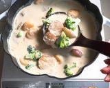 さつまいもニョッキの豆乳味噌スープ作り方18写真