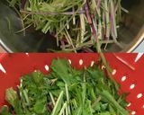 山芋と水菜と油揚げの山椒風味サラダ作り方1写真