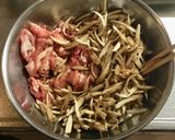 雑な男料理:豚肉&ゴボウの唐揚げ!!作り方4写真