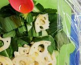 常備菜☆チンゲン菜とれんこんの中華あえ作り方3写真