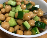 ひよこ豆の付け合わせ☆納豆のタレ活用作り方5写真