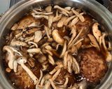 キノコたっぷり和風煮込みハンバーグ作り方5写真