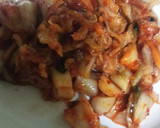 厚揚げと豚肉のキムチ炒め作り方3写真