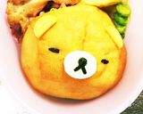 ロールパンのリラックマ＊簡単キャラ弁作り方4写真