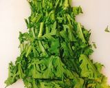 ご飯が進む！ 春菊と豚肉のコリアン風炒め作り方2写真