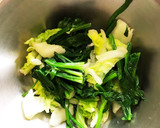 低糖質！ほうれん草と白菜の胡麻和え作り方2写真