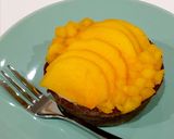 お手軽に♫柿とチョコレートのタルト作り方8写真