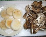 キノコと長芋の麺つゆバター炒め作り方2写真