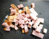 簡単！はんぺんベーコンのガラムマサラ炒め作り方1写真