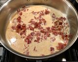 生ハムとグリンピースのクリームパスタ作り方4写真