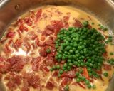 生ハムとグリンピースのクリームパスタ作り方7写真