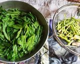 明日葉の茎の塩辛炒め作り方1写真