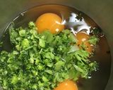 ブロッコリー入りの卵焼き作り方2写真