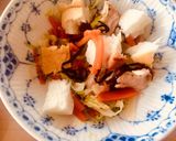ふじっ子煮でボリュームサラダボウル作り方3写真