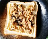 おかか昆布入りチーズトースト作り方2写真