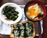 ふじっこ煮で！オープンサンドの和洋朝食作り方5写真