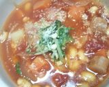 大豆とウインナーのトマトのスープ作り方10写真