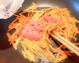 簡単♡にんじんのタラコの炒め♡お弁当に！作り方3写真